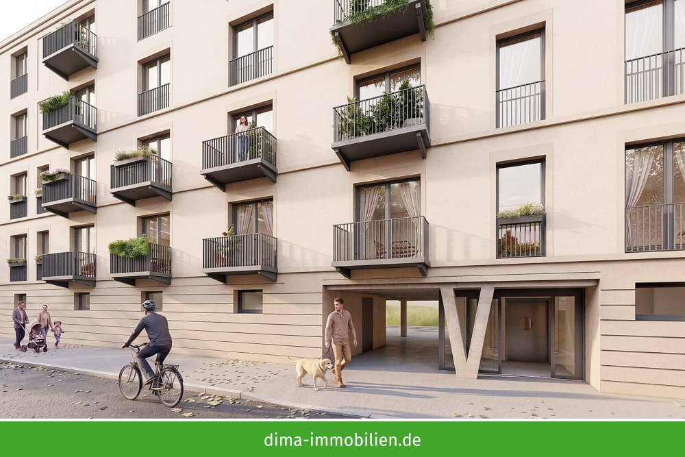 KfW-40-Neubau mit QNG am Volkspark! Praktische 3RW mit gr. Süd-Balkon, Vollbad, AR, Keller u.v.m. – Leipzig – Vorschaubild 5