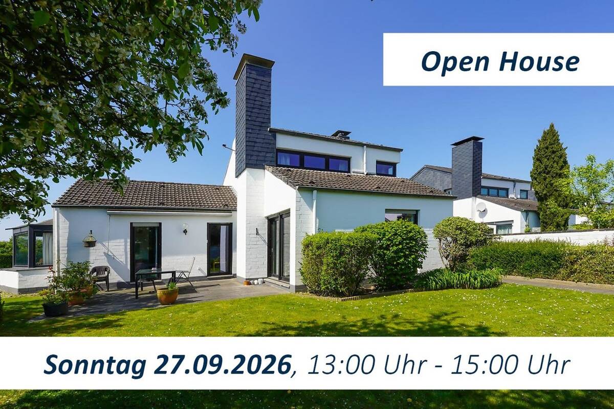 OPEN HOUSE am 27.09.2026 - 13 bis 15 Uhr in Traumlage Angermund: Großzügiges 4-5-Zimmer-Haus – 40489 Düsseldorf – Bild 1 von 9