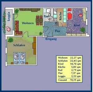 3-Zimmer-Wohnung mit Balkon in zentraler Lage – 1307 Dresden – Vorschaubild 2