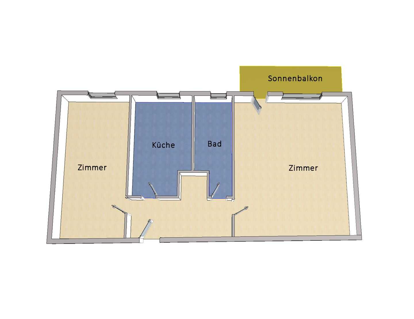 IMMOBERLIN.DE - Sympathische Wohnung mit Westbalkon in ruhiger Lage – Berlin – Vorschaubild 8
