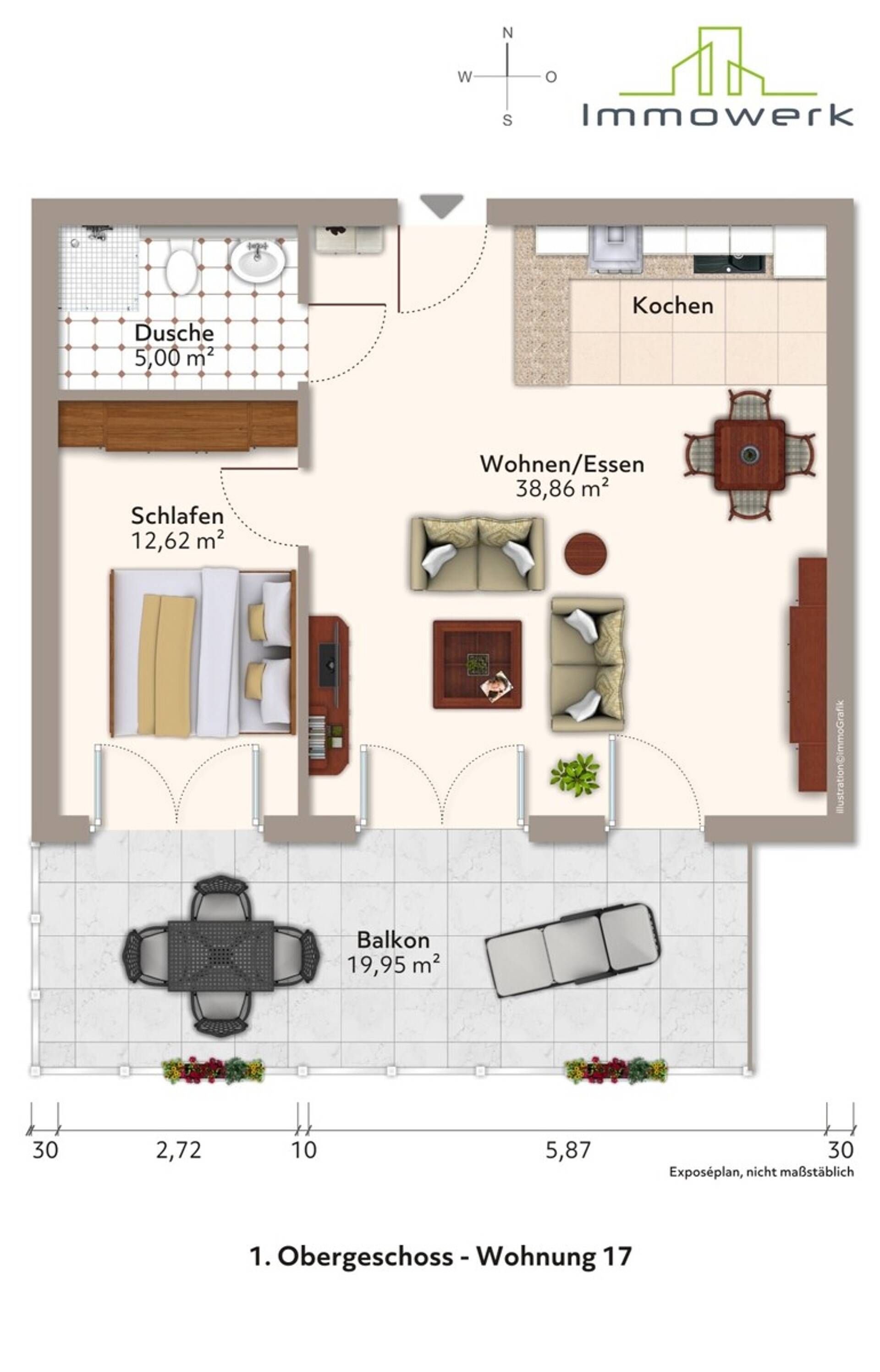 Etagenwohnung in 87629 Füssen mit 61,47 m² kaufen