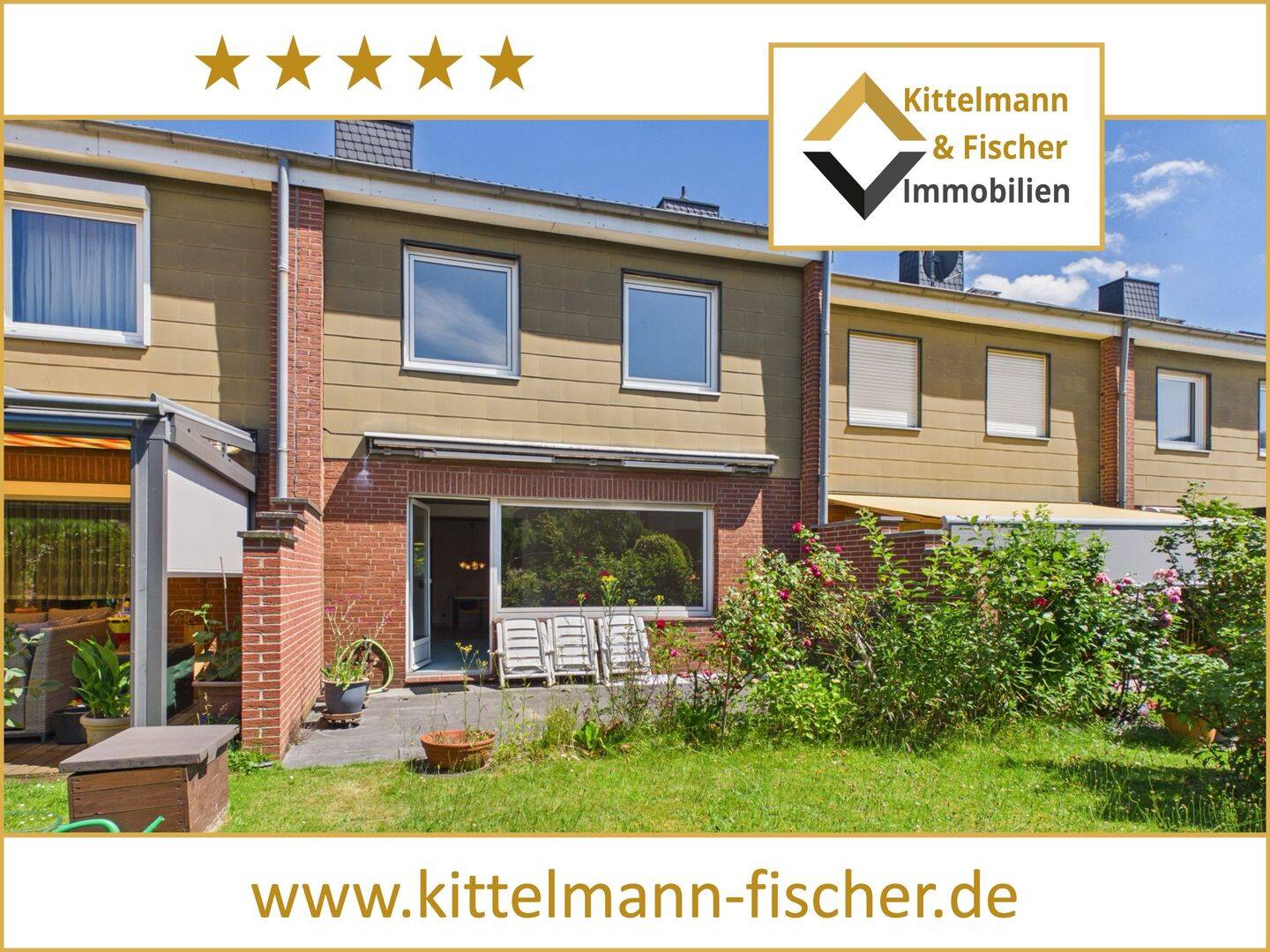 Reihenmittelhaus mit Garten und Terrasse in Braunschweig-Veltenhof! Garage, Vollkeller, Gasheizung