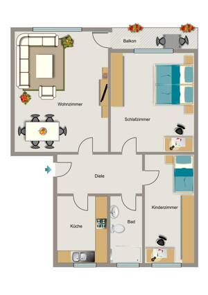 VIVAWEST modernisiert Ihre neue Wohnung. – 47198 Duisburg – Vorschaubild 2