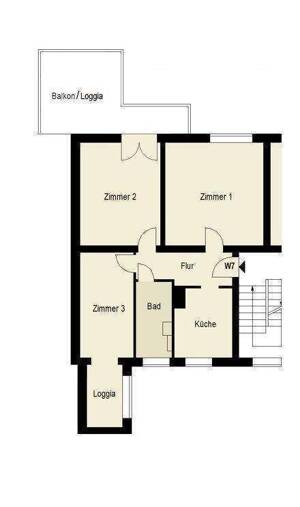Altbauwohnung selbst noch gestalten / großer Balkon ca. 10 m² / hohe Räume / Küche Bad mit Fenster – 10243 Berlin – Vorschaubild 2
