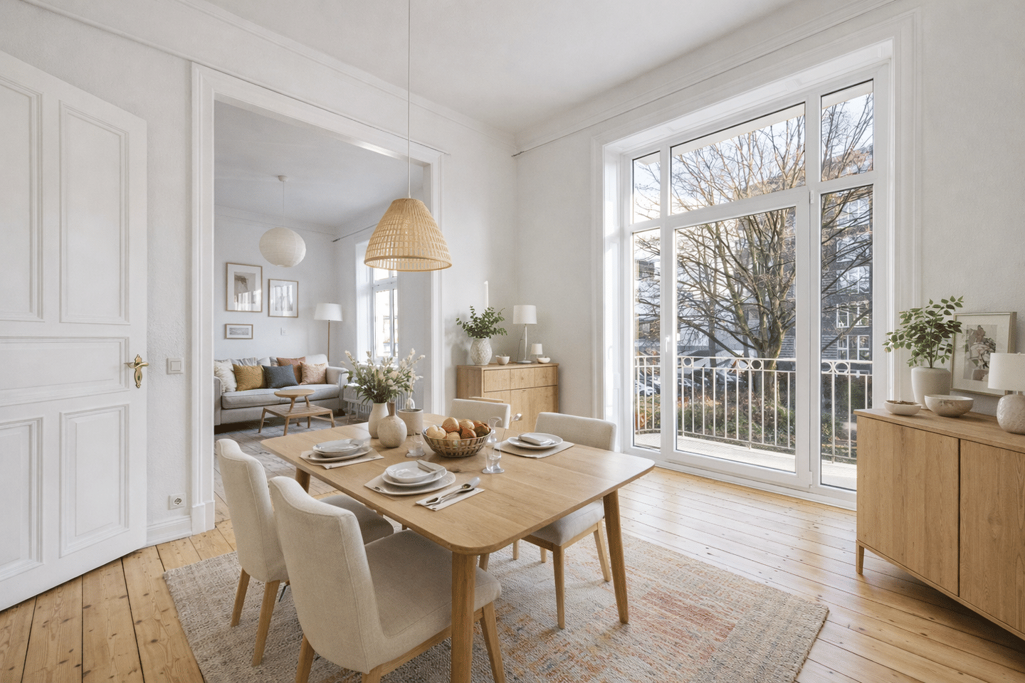 Stilvolle Altbauwohnung in Altona mit hohen Decken, Dielenboden und Balkon – Hamburg – Vorschaubild 2