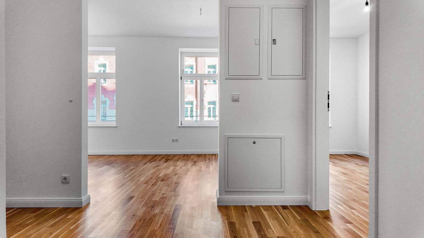 Offener Wohntraum - helle 2-Raum-Wohnung - Fußbodenheizung, Parkett, CAT-7 Netzwerk, Wohnküche – Chemnitz – Vorschaubild 5