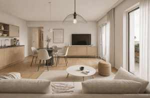 3-Zimmer-Wohnung im 1. Obergeschoss mit Balkon