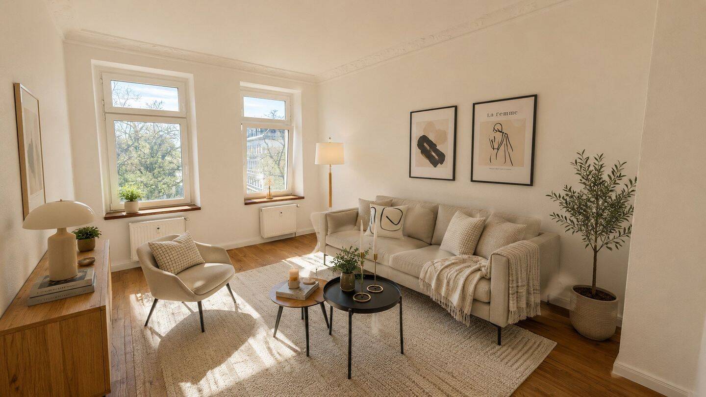 *Erstbezug nach Modernisierung: 3-R Altbau in Leipzig | Provisionsfrei | 5,5% Rendite + 4,5% AfA* – Leipzig – Vorschaubild 2