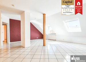 3-Zimmer Dachgeschoss Wohnung in Versbach -ohne Balkon-