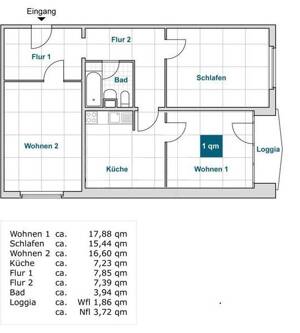 Wohnung für Auszubildende - 3er Wohngemeinschaft möglich. – 1217 Dresden – Vorschaubild 2