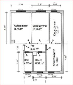 4-Zimmer-Erdgeschosswohnung in Weißenborn – 9600 Weißenborn/Erzgebirge – Vorschaubild 2