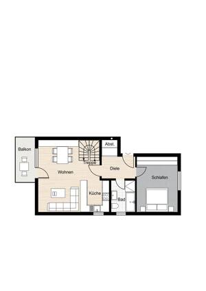 Wohnen auf zwei Ebenen - charmante Maisonette-Wohnung in Holthausen – 58093 Hagen – Vorschaubild 9