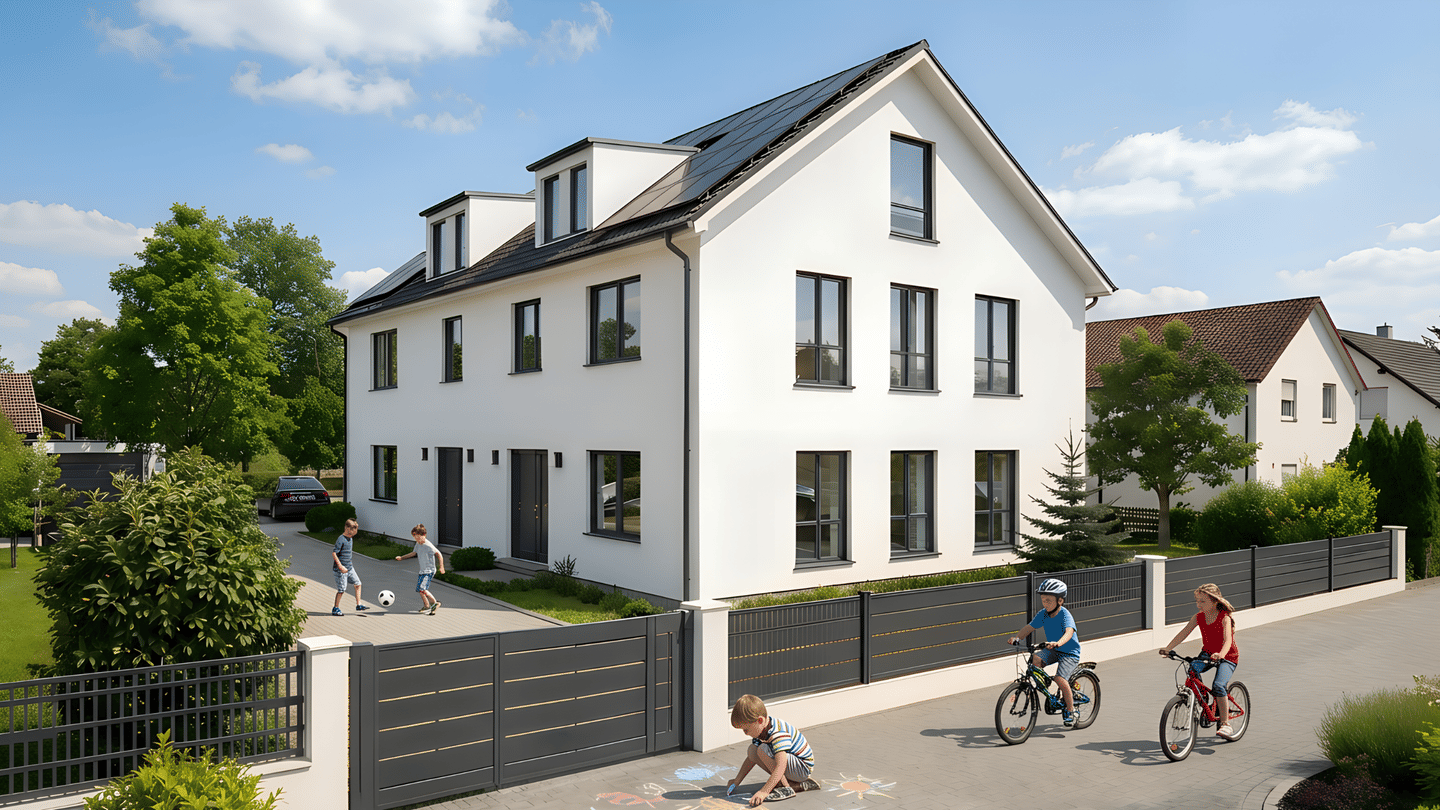 Neubau-DHH | Ausbauprojekt mit Substanz | 163 m² | Außenhülle fertig | Selbst vollenden & sparen – Augsburg – Vorschaubild 2