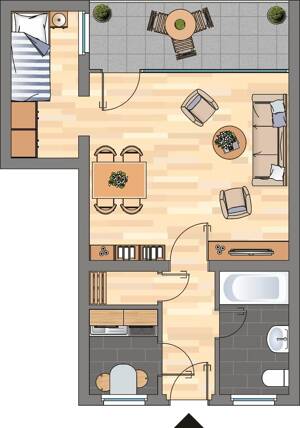 1-Zimmer-Wohnung in Velbert Kostenberg – 42549 Velbert – Vorschaubild 2