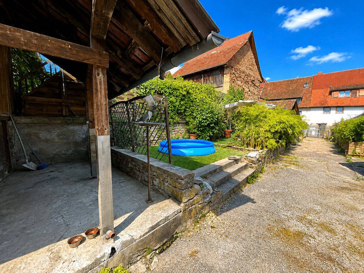 Ein Zuhause mit Seele - Fachwerk-Doppelhaushälfte mit Scheune und Garten – Remchingen – Vorschaubild 3