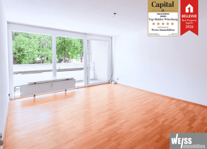 Leerstehende 2-Zimmer-Wohnung mit großzügigem Balkon und Stellplatz – 97078 Würzburg – Vorschaubild 1