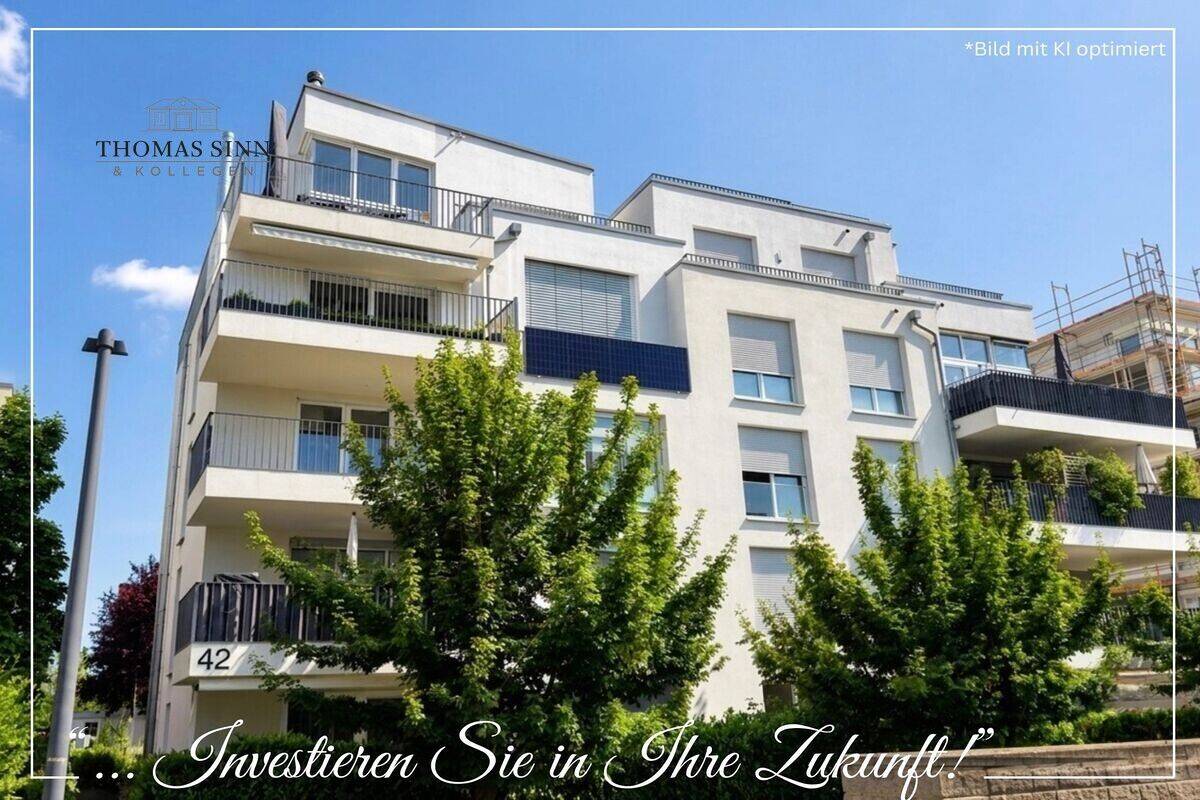 Moderne und lichtdurchflutete 3-Zimmer-Wohnung mit Sonnenbalkon und Tiefgaragenstellplatz – 74080 Heilbronn – Bild 1 von 9