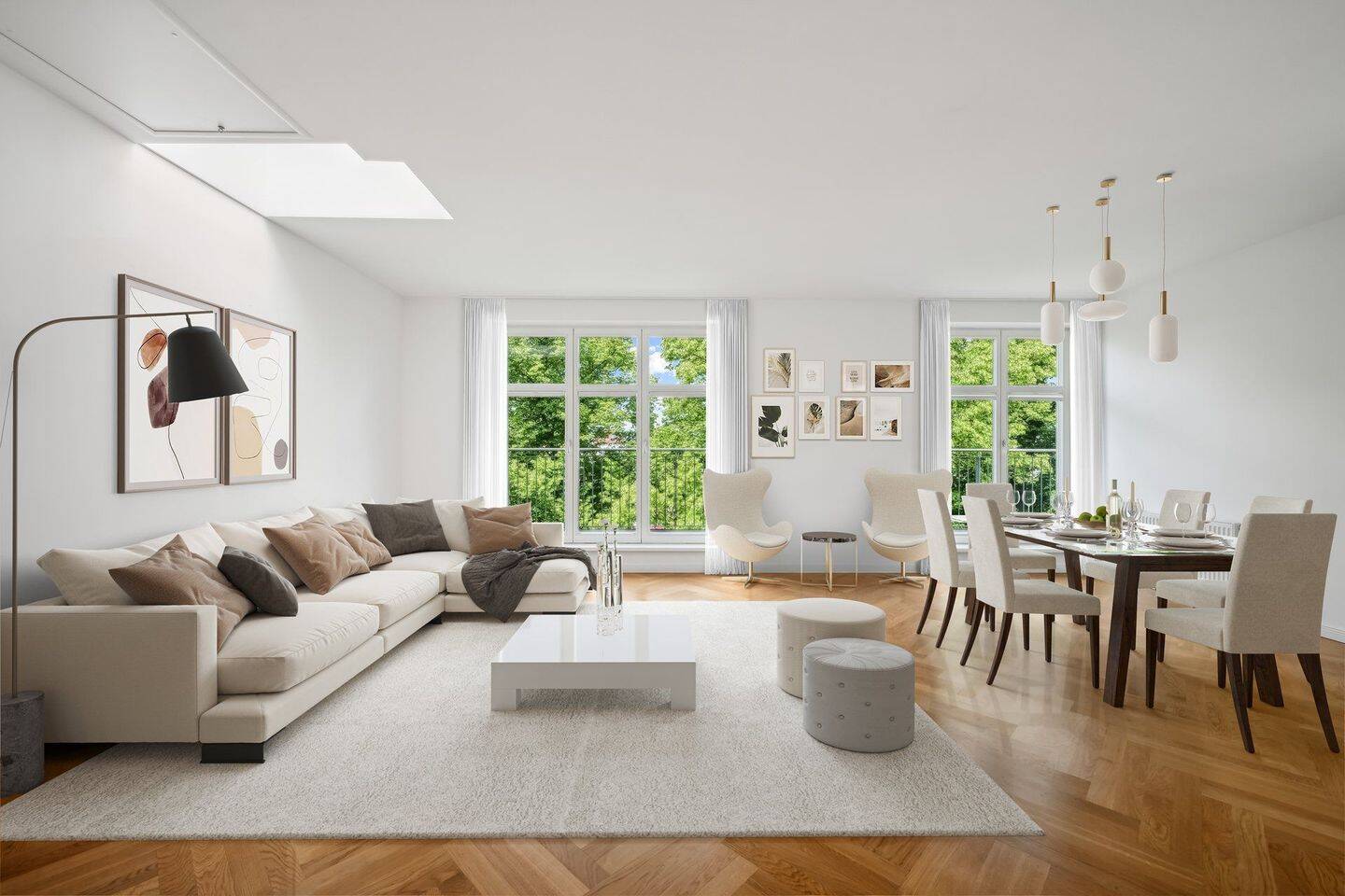 Stilvolles Penthouse in privilegierter Parklage.