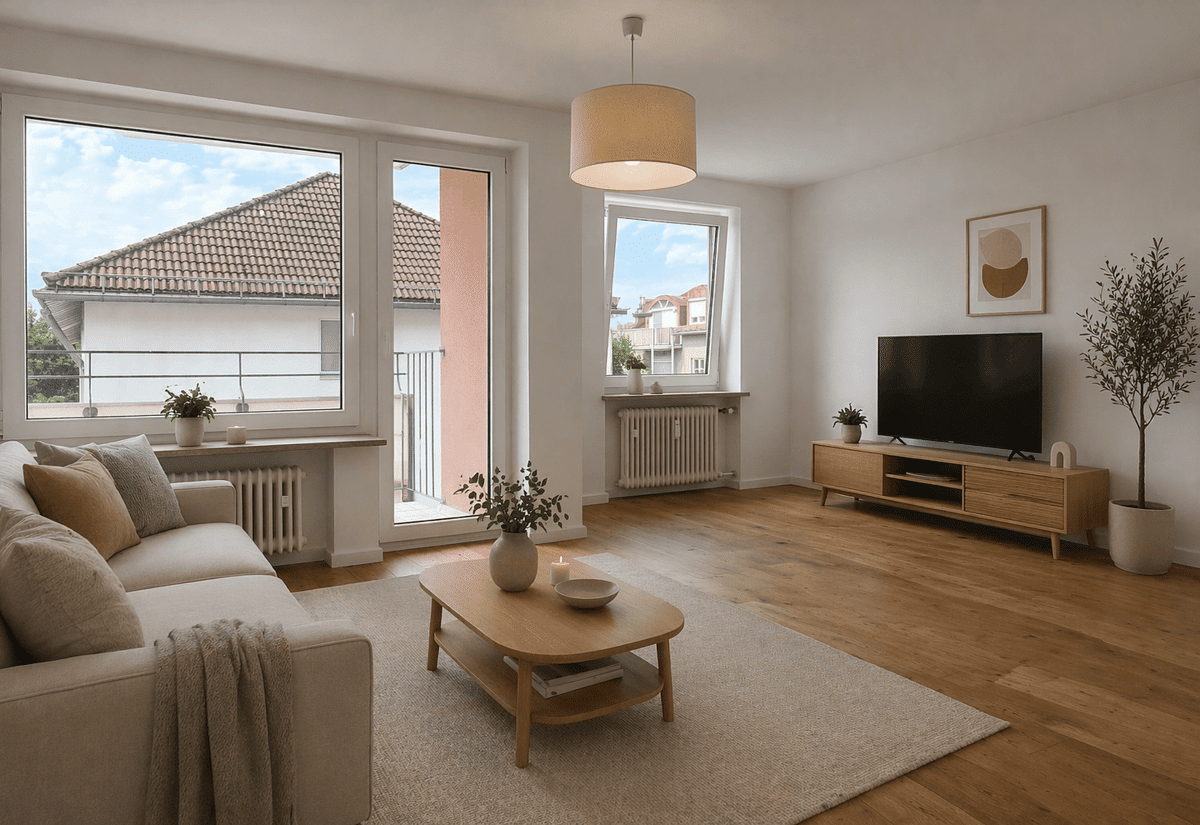 City-Appartement mit Südbalkon in ruhiger Seitenstraße - frei & renoviert – 81373 München – Bild 1 von 5
