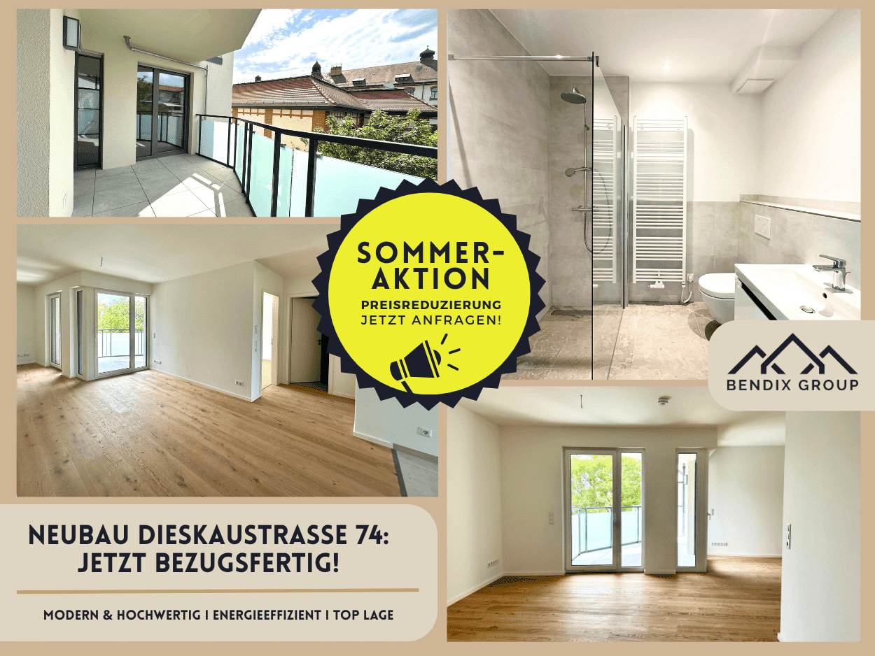 NEU: Schicke, bezugsfertige 4Zi-Wohnung I Modern & hochwertig I Balkon I Top Lage I Energieeffizient