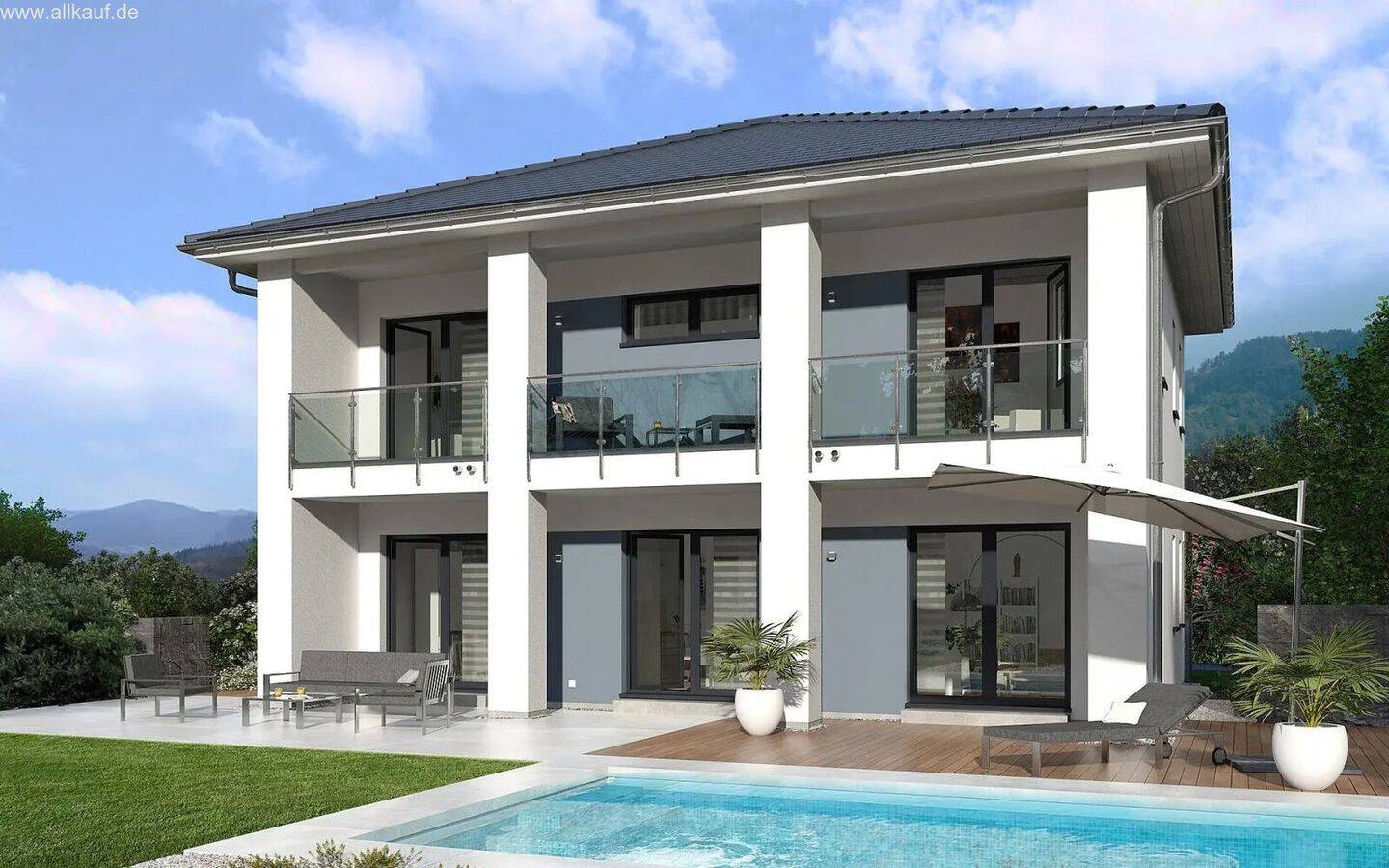 City Villa 5 - Modernes Wohnerlebnis trifft durchdachte Architektur inklusive Baugrundstück – Treuchtlingen – Bild 1 von 9