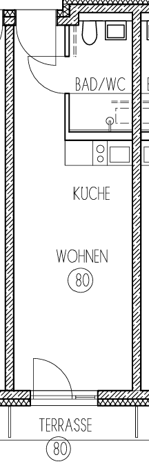 Vollständig möbliertes modernes Studierenden-Apartment in Augsburg Zentrum – Augsburg – Vorschaubild 2