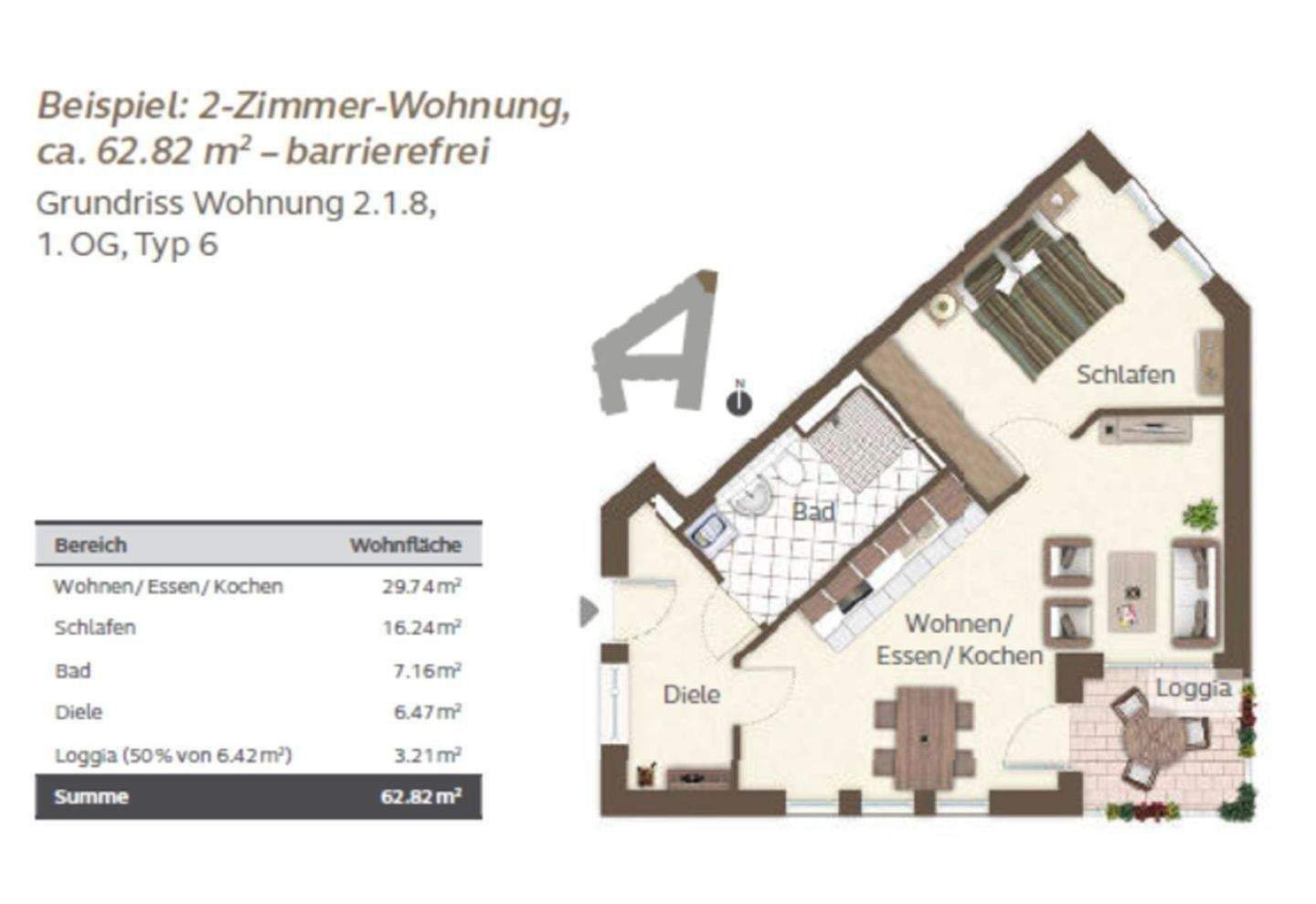 Seniorenresidenz LAVIDA - Kapitalanlage o. selbst einziehen - vorgesorgt für´s Alter - schöne 2 Zi. Whg zum Kauf! – Nürnberg – Vorschaubild 4