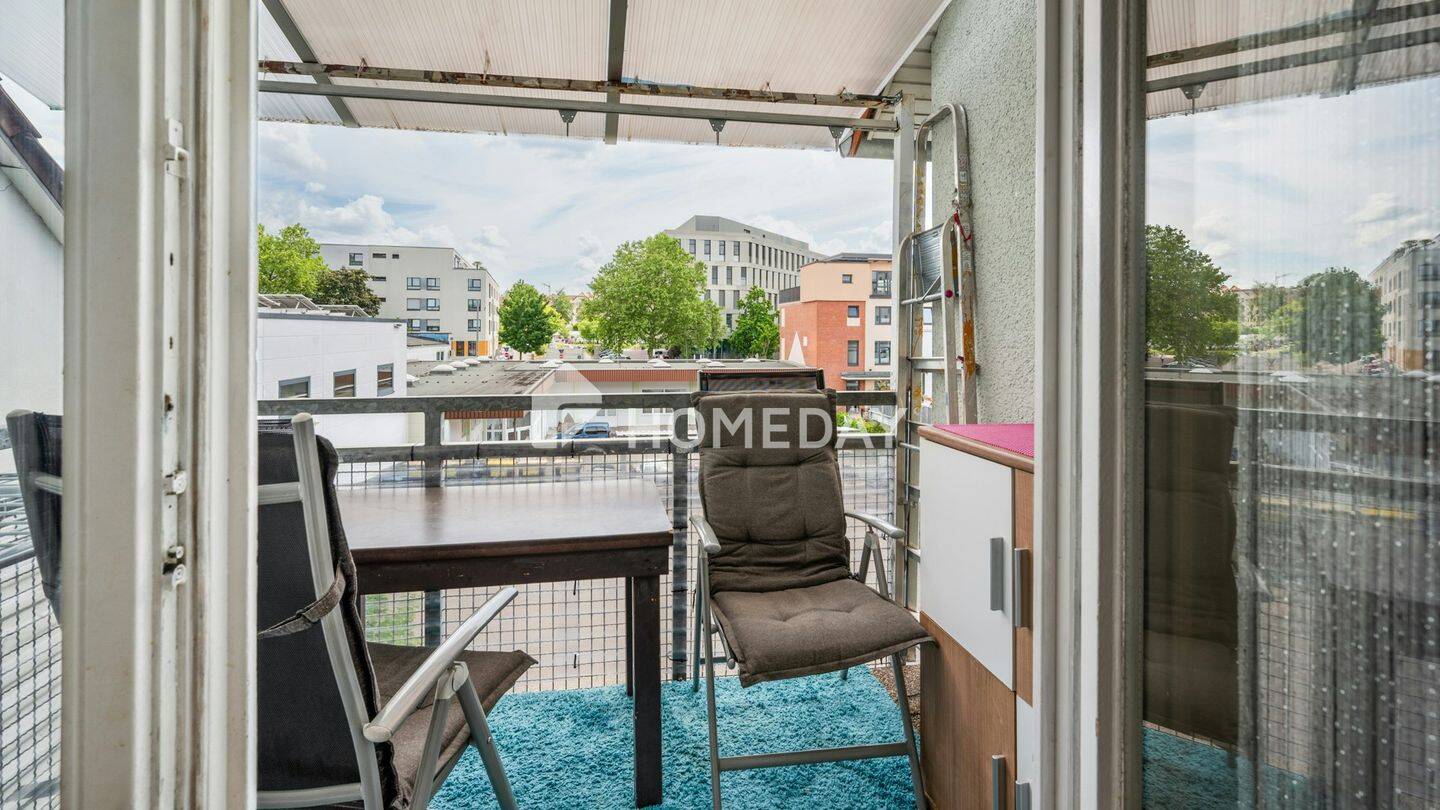 Clever geschnittene Ein-Zimmer-Wohnung mit Balkon und Stellplatz in Heilbronn – Heilbronn – Vorschaubild 3
