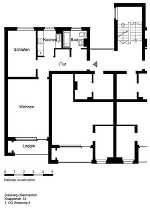 2-Zimmer-Wohnung in Duisburg Obermarxloh. Ideal für SIngles. – 47167 Duisburg – Vorschaubild 7