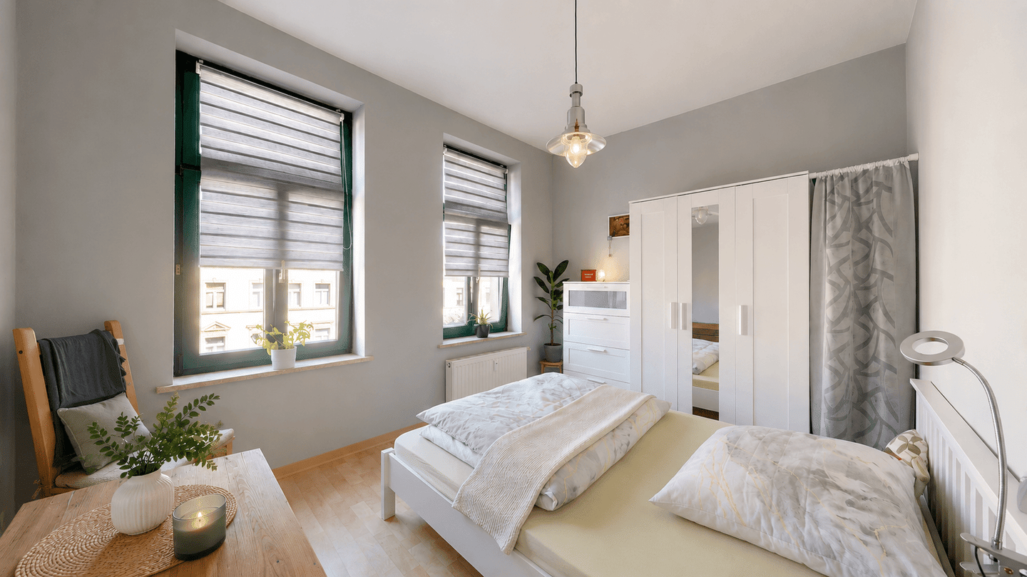 Vermietete 2-Zimmer-Wohnung mit Einbauküche und Badewanne | attraktive Lage – Leipzig – Vorschaubild 2