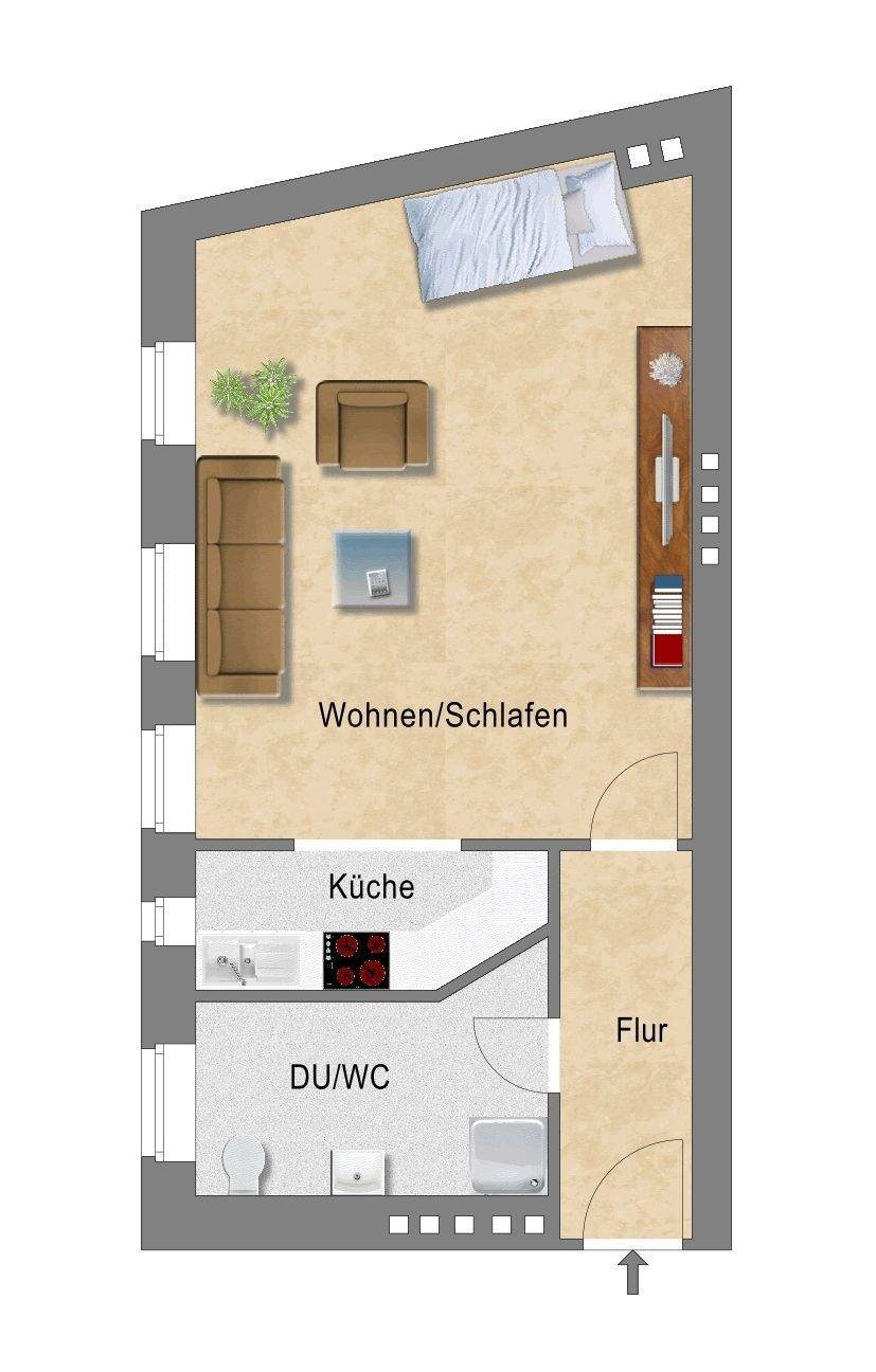 1 Monat Kaltmietfreiheit! - modernes Bad & Einbauküche – Magdeburg – Vorschaubild 2