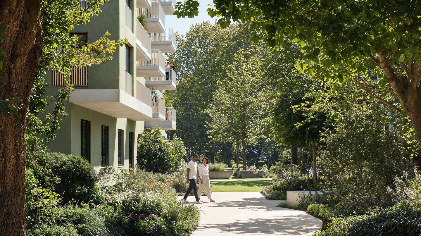 BALKON ZUM PARK: Raumwunder auf 66 m² - barrierefrei!