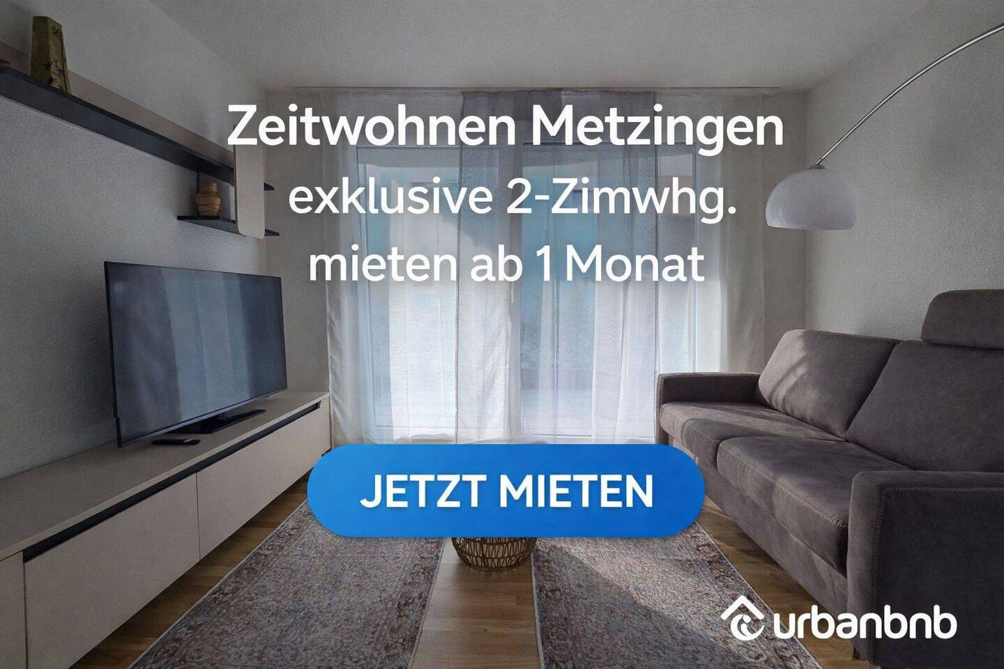 Möblierte 2-Zimmer-Wohnung in Metzingen - Wohnen auf Zeit ab 1 Monat