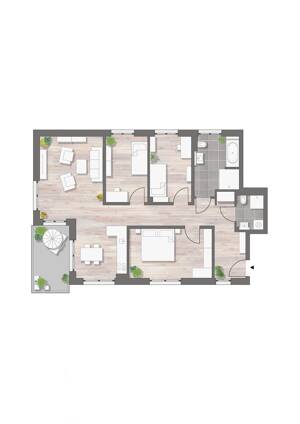 Ihre neue Familienwohnung im Erstbezug mit Balkon. – 1127 Dresden – Vorschaubild 2