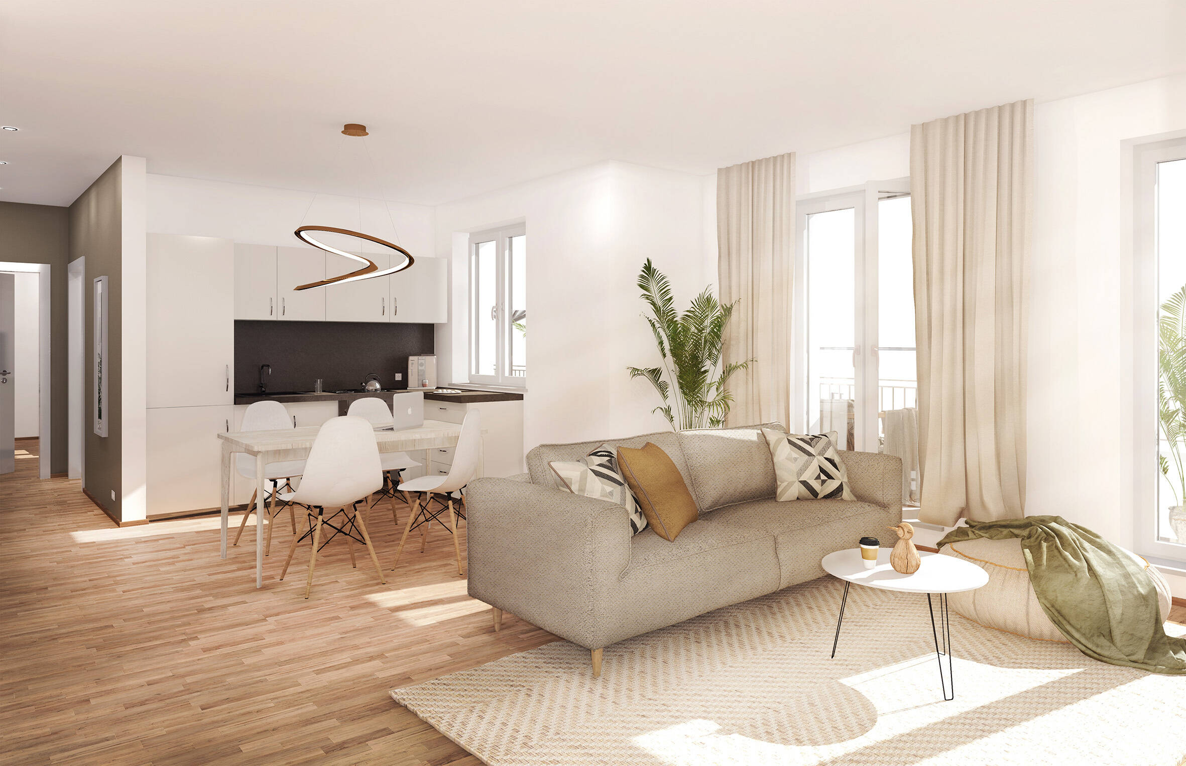 BARRIEREFREIE MIETWOHNUNG MIT KOMFORT // Hochwertige 3-Raum-Wohnung mit 2 Balkonen