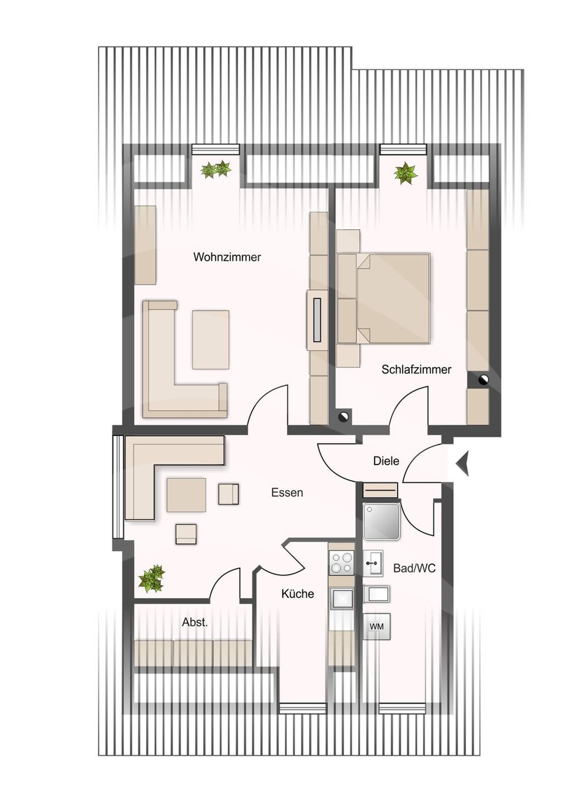 Dachgeschosswohnung in 94036 Passau mit 72 m² kaufen
