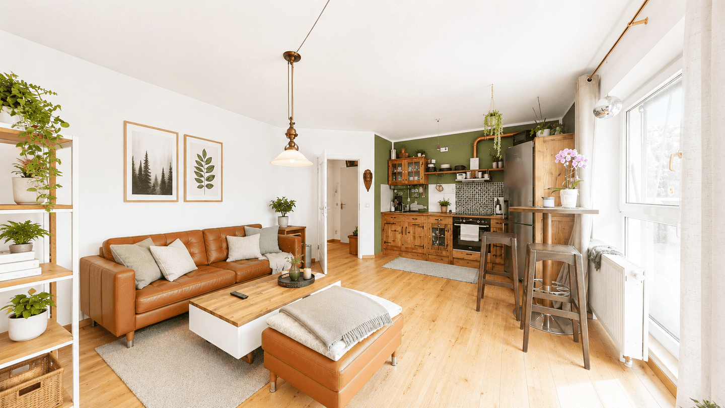 Vermietete 2-Zimmer-Wohnung mit Echtholzparkett | Balkon | Stellplatz – Zwenkau – Vorschaubild 3