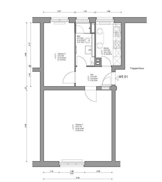 Ruhig im Grünen - sanierte, bezugsfreie 2 Zimmer Altbau-Wohnung in Spandau – Berlin – Vorschaubild 5