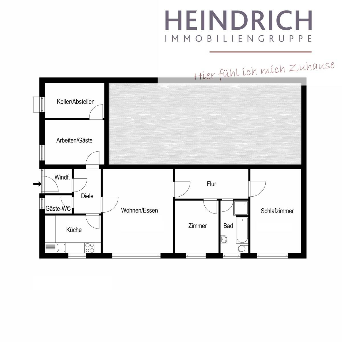 4-Zimmer-Wohnung mit Entwicklungspotenzial - Inklusive Schwimmbad & Spa-Bereich in der Wohnanlage – Kassel – Vorschaubild 8