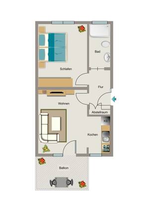 Bei VIVAWEST die Sonnenstrahlen auf dem eigenen Balkon genießen. – 44789 Bochum – Vorschaubild 2