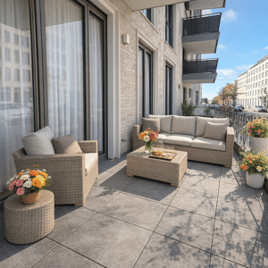 Grüne Idylle mitten in der Stadt: 3 Zimmer mit Ankleide, 2 Bädern und Terrasse – 40549 Düsseldorf – Vorschaubild 3