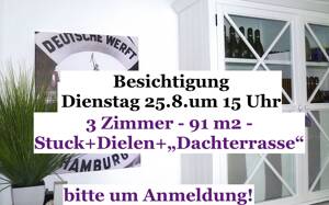 ELBE nur ein paar Schritte - sehr großer Balkon - 3 Salons - Wohnküche und exquisites Ambiente in Altbauperle direkt am Hafen