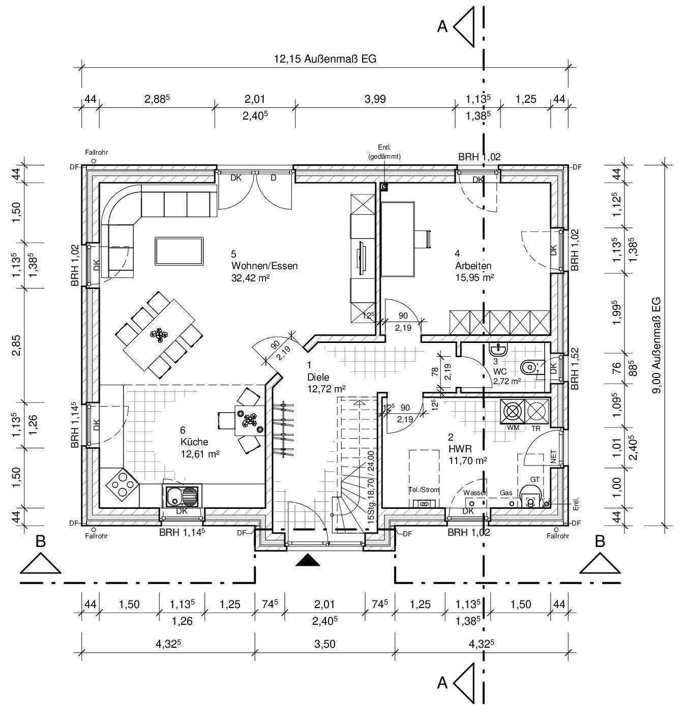 Geplanter großer Neubau inkl. großem Grundstück in Kronsforde- unverbaubarer Blick ins Grüne! – Lübeck – Vorschaubild 2