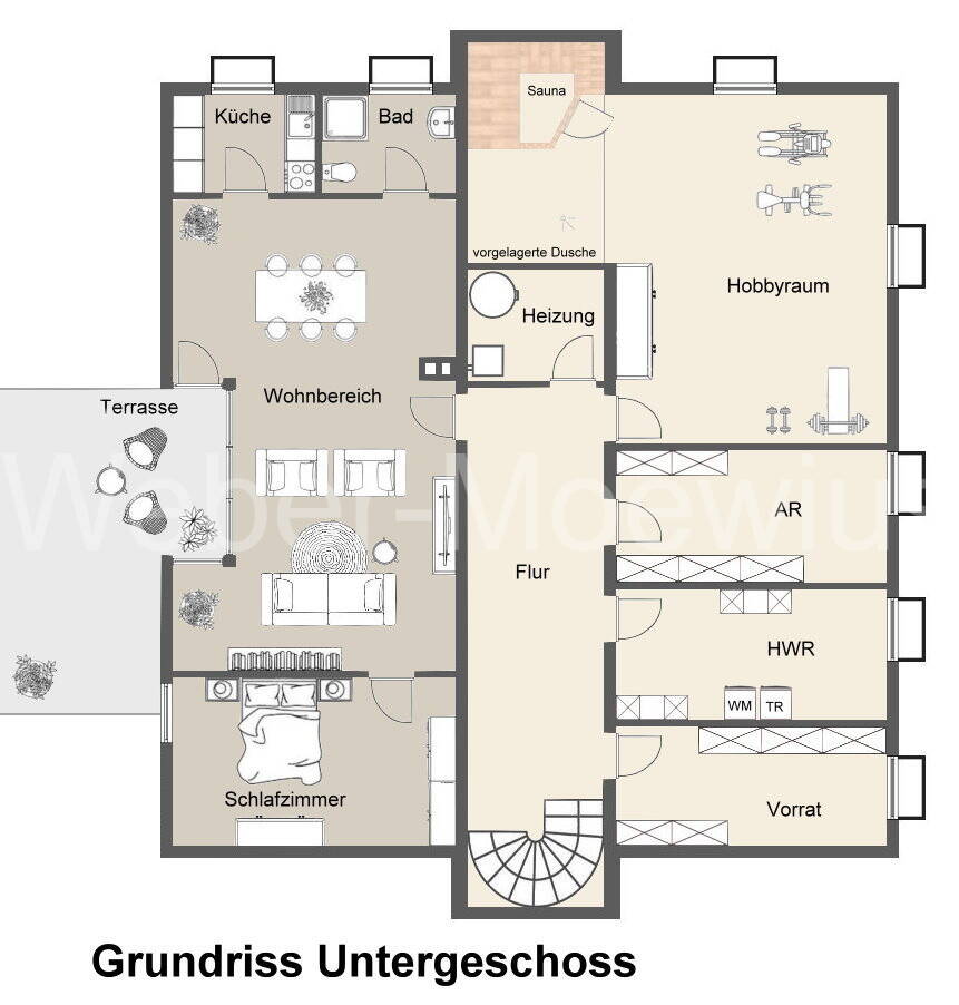 Modernes Architektenhaus mit luxuriösem Flair, großzügiger Raumgestaltung und gehobenem Wohnkomfort – Bonn – Vorschaubild 8