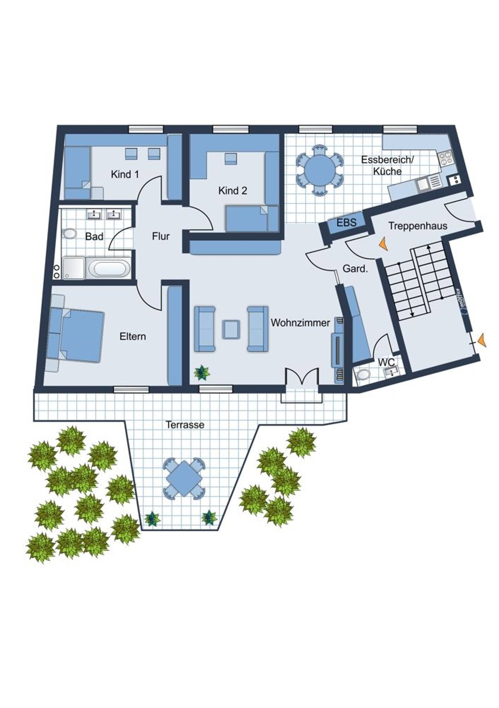 Erdgeschosswohnung in 71063 Sindelfingen mit 105 m² kaufen