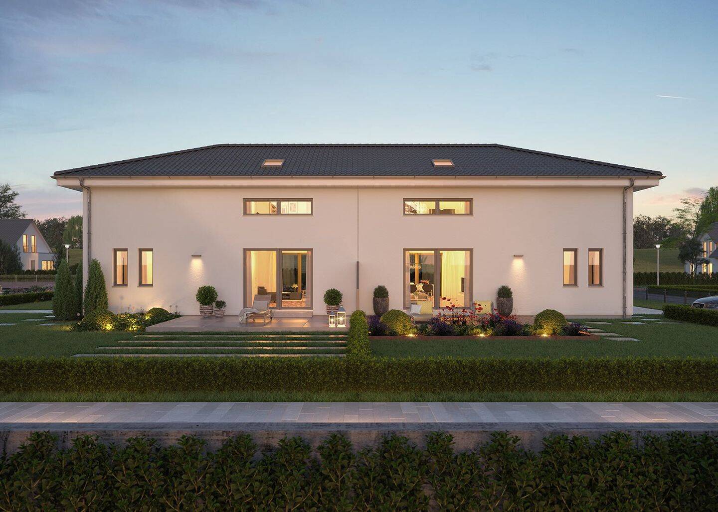 Energieeffiziente Doppelhaus-Stadtvilla mit Walmdach – Reppenstedt – Vorschaubild 6