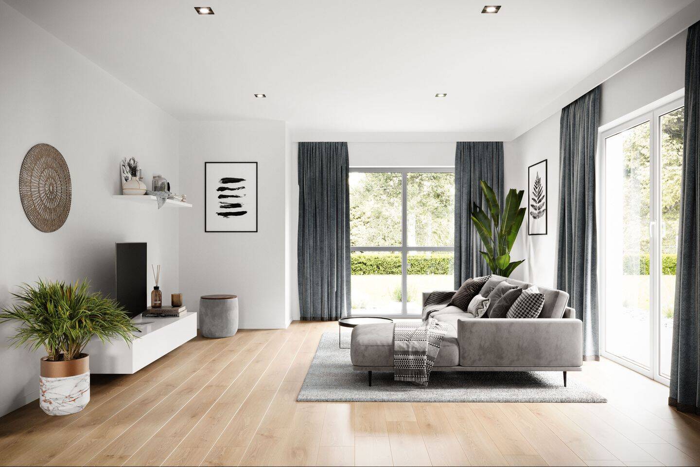 Neubau Stadtvilla im Bielefeld - Vilsendorf, individuelles Massivhaus