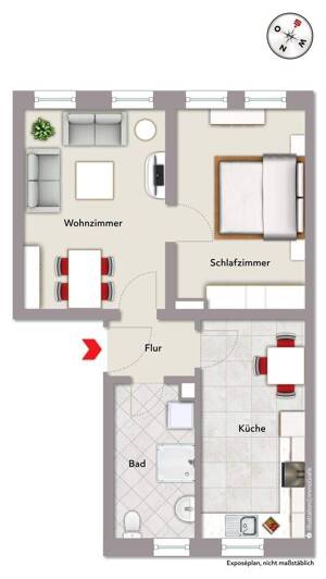 Schön renovierte 2-Zi-Whg. in Fürth sucht neuen Eigentümer! – 90763 Fürth – Vorschaubild 6