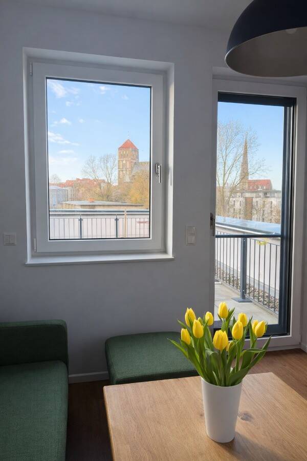 Rostock: Exklusive 2-Zimmerwohnung mit Dachterrasse & PKW-Stellplatz in Stadtmitte – Rostock – Vorschaubild 7