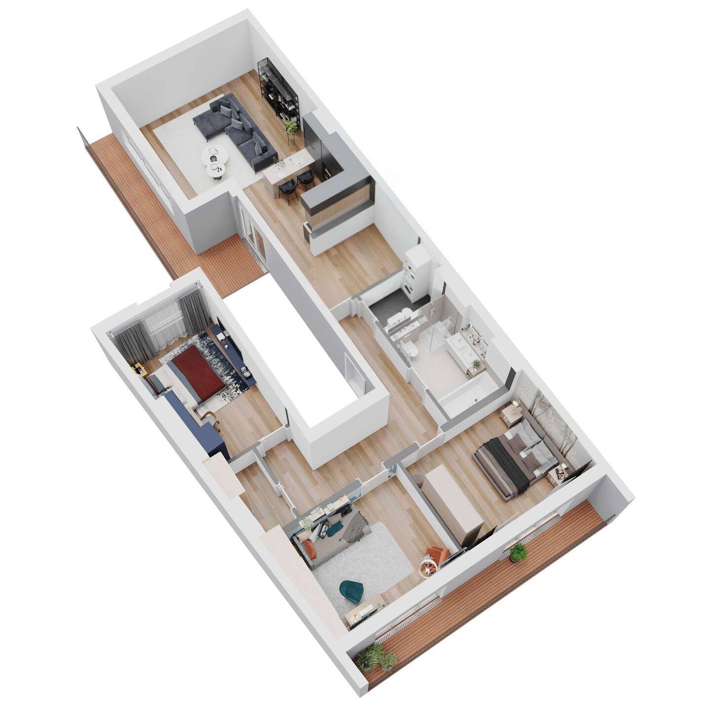 Erstbezug! Moderne 4-Zimmer-DG-Wohnung im HH mit Fahrstuhl in Berlin-Mitte, OT Alt-Moabit – Berlin – Vorschaubild 9